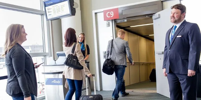 Boarding Process of Alaska Airlines